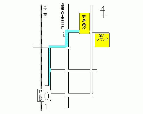 館山会場の地図