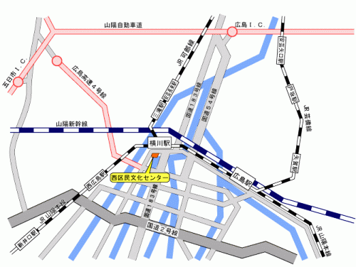 広島会場の地図