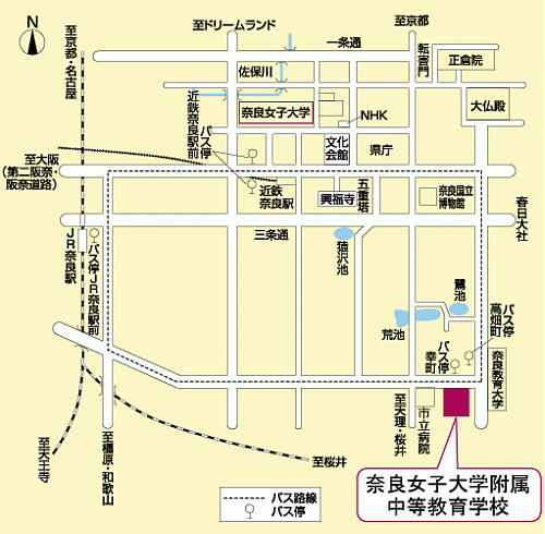 奈良会場の地図