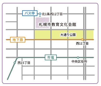 札幌会場の地図