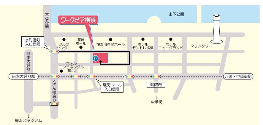 横浜１会場の地図