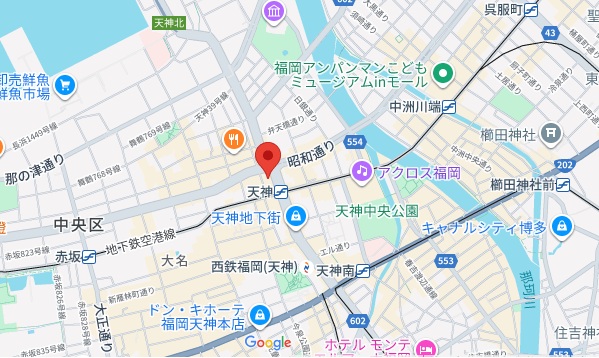福岡会場の地図