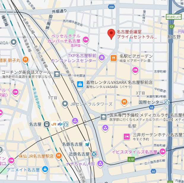 名古屋会場の地図