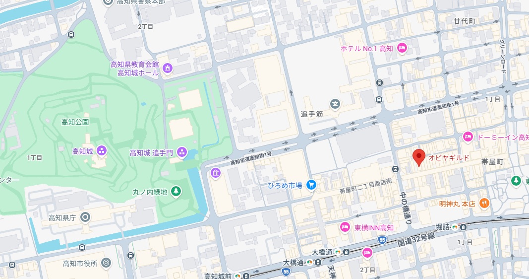 高知会場の地図