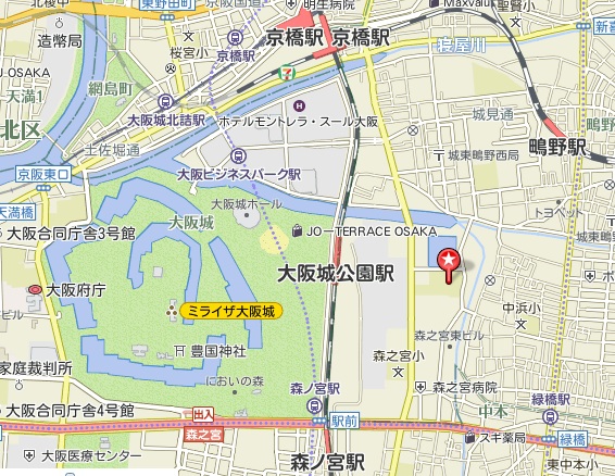 大阪会場の地図